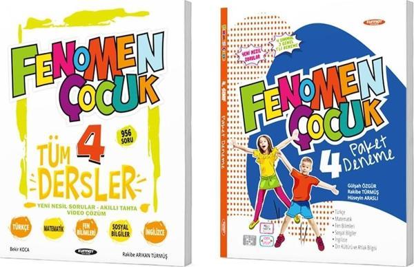 Fenomen Çocuk 2024 4. Sınıf Tüm Dersler Soru Bankası + Deneme Seti 2 Kitap - Fenomen Çocuk - Image 1