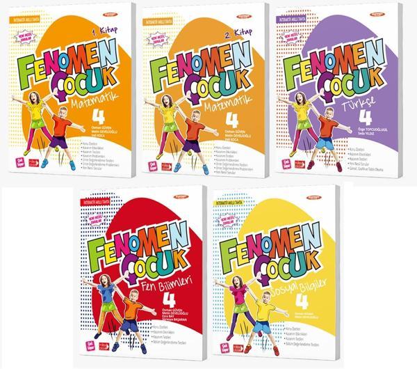 Fenomen Çocuk 2024 4. Sınıf Türkçe Matematik Fen Sosyal Seti 5 Kitap - Fenomen Çocuk - Image 1