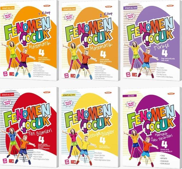 Fenomen Çocuk 2024 4. Sınıf Türkçe Matematik Fen Soyal Haftalık Ödev Seti 6 Kitap - Fenomen Çocuk - Image 1