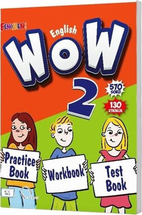 Gama Fenomen 2024 2. Sınıf Wow English Practice Book + Workbook + Test Book - Image 1