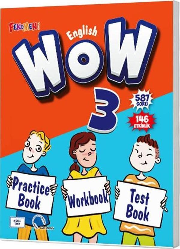Gama Fenomen 2024 3. Sınıf Wow English Practice Book + Workbook + Test Book - Image 1