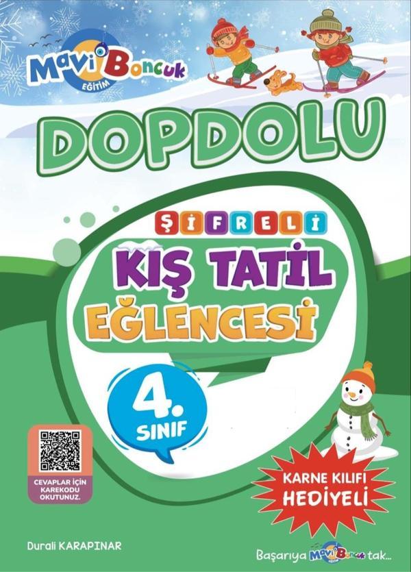 Mavi Boncuk 2024 4. Sınıf Yarıyıl Şifreli Kış Tatil Eğlencesi - Image 1