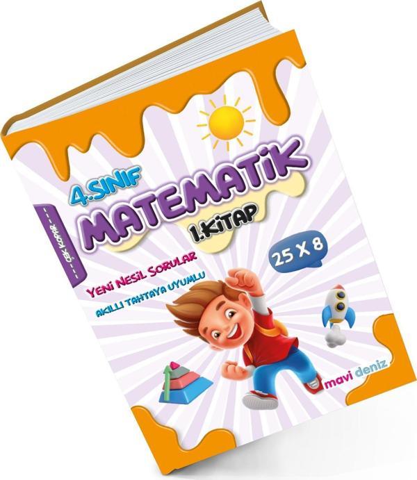 Mavi Deniz 2024 4. Sınıf Matematik 1. Kitap Yeni Nesil Sorular - Mavi Deniz Yayınları - Image 1