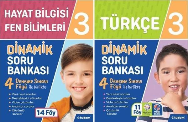 Tudem 3. Sınıf Hayat Bilgisi Fen Bilimleri + Türkçe 3 Boyut Set 2 Kitap 2023 - Tudem Yayınları - Ders Kitapları - Image 1