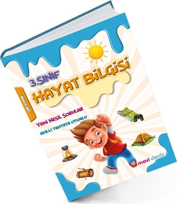 Mavi Deniz 2024 3. Sınıf Hayat Bilgisi Yeni Nesil Sorular - Mavi Deniz Yayınları - Image 1