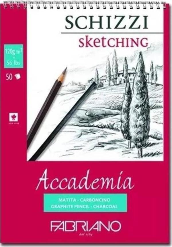 Fabriano Accademia Doğal Grenli Eskiz Defteri 120 gr 50 yp A3 - Image 1