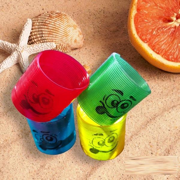 4 PCS FUNYY MAGIC SPRING 4 ADET RENKLİ STRES YAYI DİL ÇIKARTAN EMOJİ STRES YAYI STRES OYUNCAKLARI - Image 1