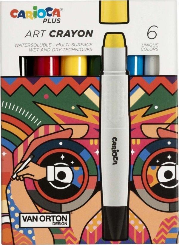 CARİOCA PLUS ART CRAYON BOYA 6LI - Image 1