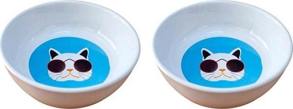 Glipet 2'li Yıkanabilir Seramik Mama Ve Su Kabı 14 Cm 250 Ml no:6 - Image 1