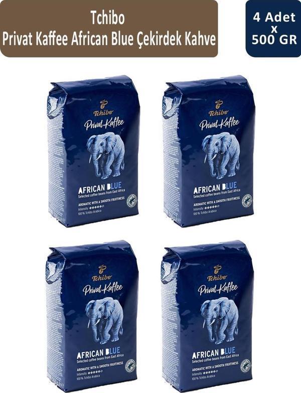 Tchibo Privat African Blue Filtre Kahve 500  gr x 4 Adet - Image 1