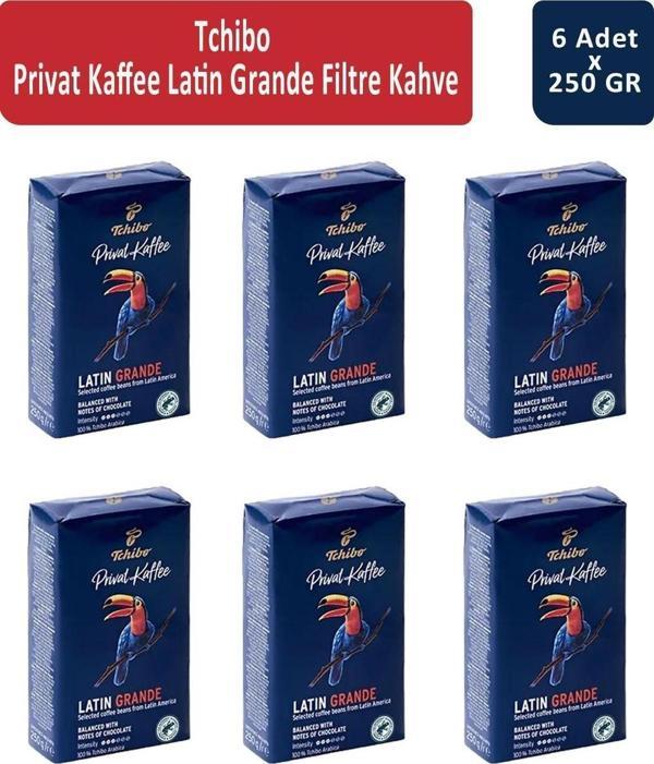 Tchibo Privat Latin Grande Filtre Kahve 250 gr x 6 Adet - Image 1