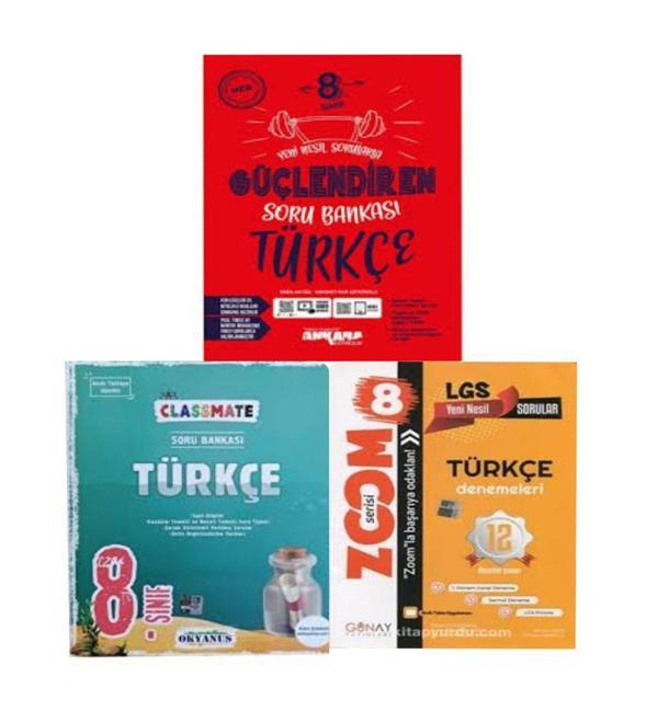 8. Sınıf Classmate Türkçe  +Güçlendiren Türkçe Soru Bankası  Seti Ve Türkçe 12'li Branş Denemesi - Okyanus Yayıncılık - Image 1