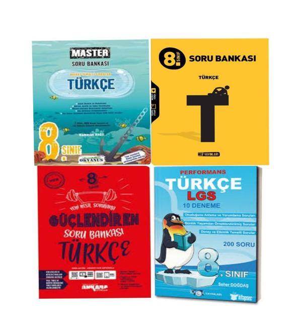 8.Sınıf Master+ Hız Ve Güçlendiren Türkçe Soru Bankası  Seti Ve 10'lu Branş Denemeleri - Okyanus Yayıncılık - Image 1