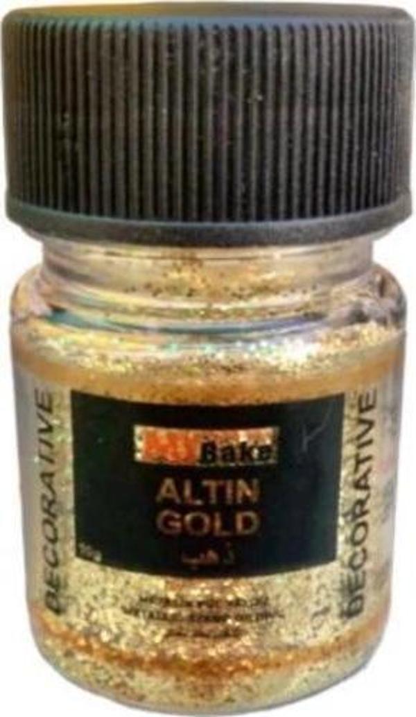 MY BAKE YENİLMEZ ALTIN METALİK PUL YALDIZ 10 GR - Image 1