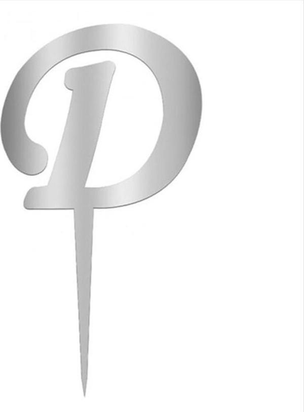 Aynalı Gümüş Pleksi D Harfi - Image 1
