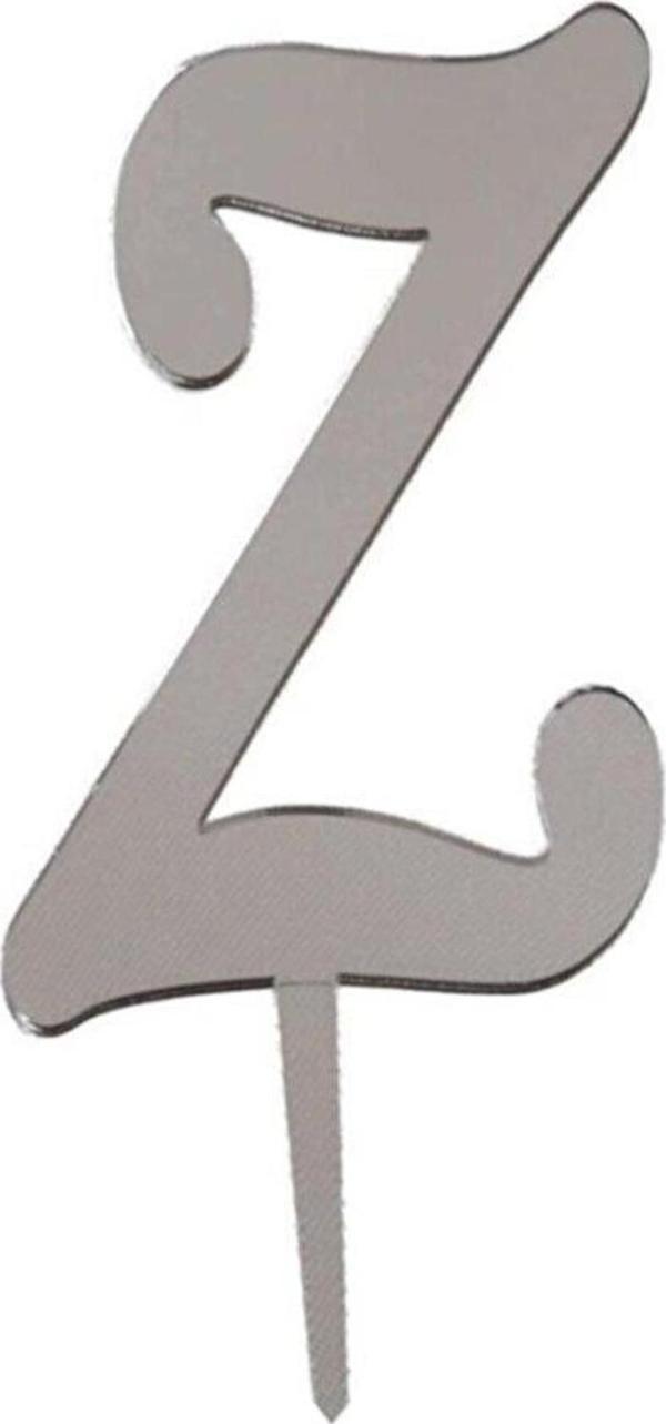 Aynalı Gümüş Pleksi Z Harfi - Image 1