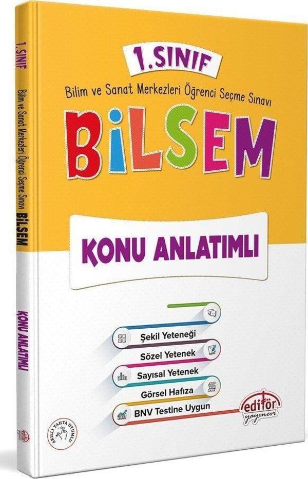 1. Sınıf Bilsem Konu Anlatımlı Editör Yayınları - Editör Yayınevi - Image 1