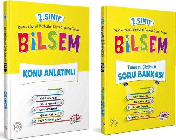 Editör Yayınları 2.Sınıf Bilsem Konu ve Soru Bankası Seti 2 Kitap - Editör Yayınevi - Image 1