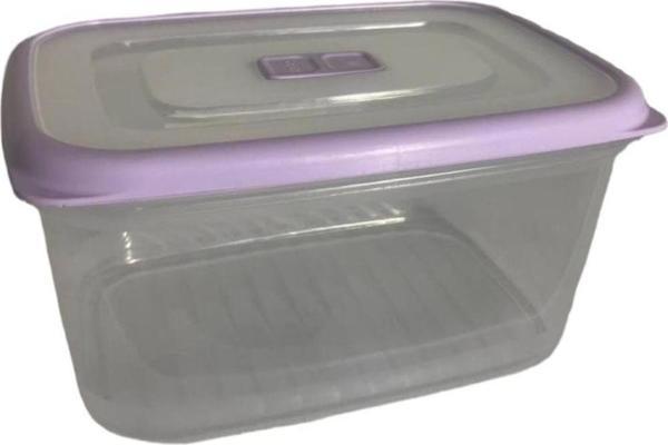 Gondol Saklama Kabı Plastik, Lila Click Kapaklı 1.7 Litre - Image 1