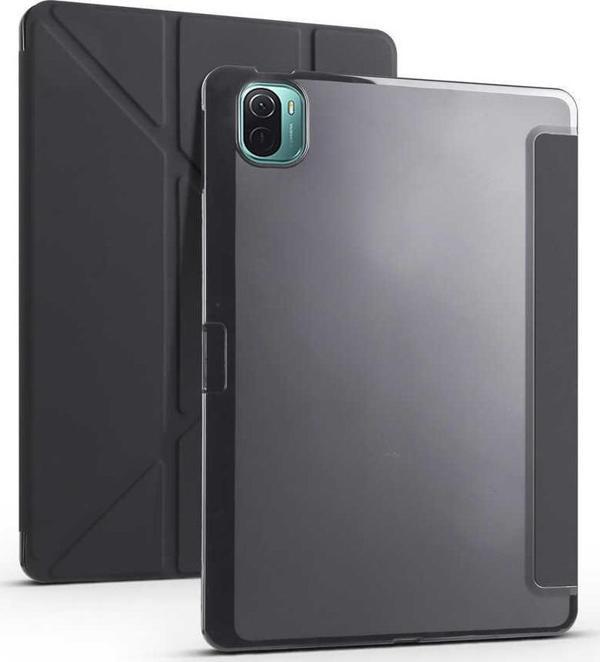 Xiaomi Mi Pad 5 Yatay ve Dikey Standlı Uyku Modlu Kalemlikli Trifold Arkası Silikon Kılıf - Image 1