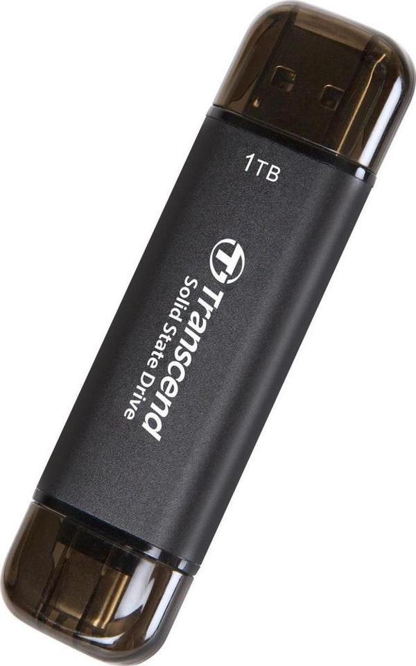 Transcend TS1TESD310C 1TB, External SSD, ESD310C,USB 10Gbps, Type C/A, Black - Image 1