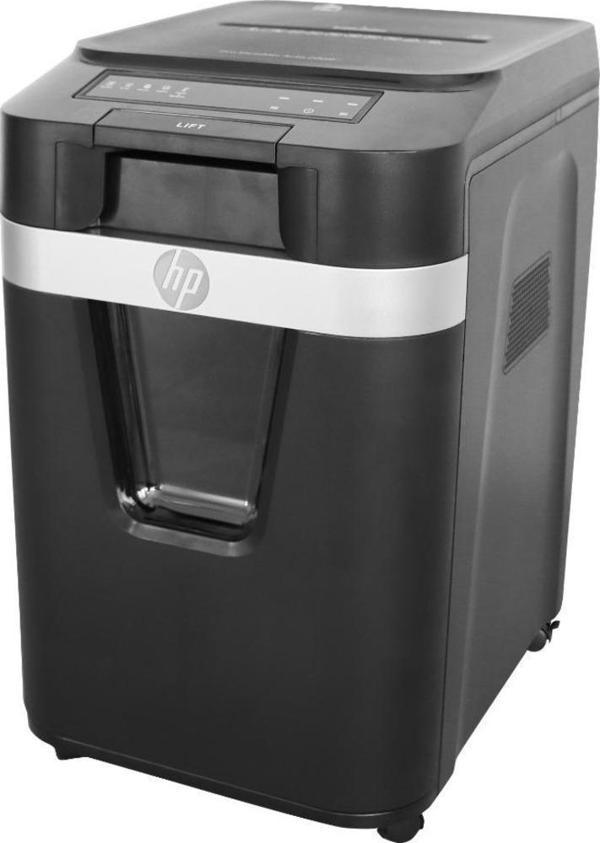 HP Pro Shredder Auto 200CC, Otomatik Beslemeli 200 sayfa Evrak İmha Makinesi-P4-Çapraz kesim-4x20mm-32,2lt - Image 1