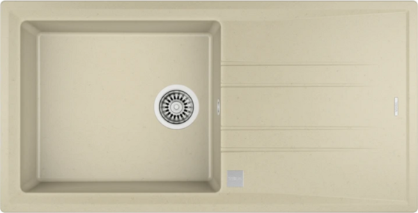 STONE 60 L-TG TEK GÖZLÜ TEZGAHÜSTÜ TOPASBEJ GRANİT EVYE - Image 1