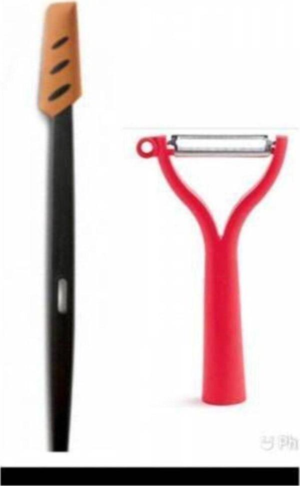 Tupperware Sebze Ve Meyve Soyacağı Ve Ince Silikon Spatula - Image 1