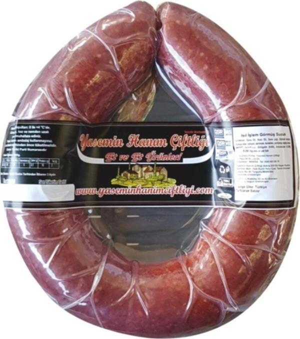 Yasemin Hanım Çiftliği Et Tadında Kasap Sucuk 700-800 Gr - Image 1