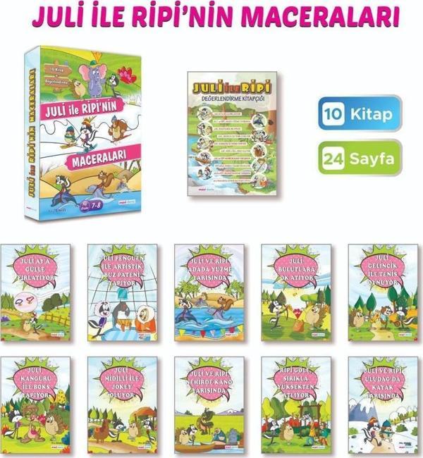 Mavi Deniz 2. Sınıf Juli İle Ripi Masal Seti 10+1 Kitap 2024 - Mavi Deniz Yayınları - Image 1