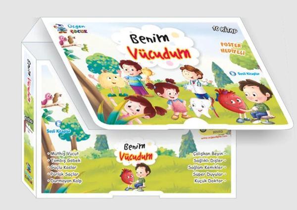 Üçgen Çocuk 2. Ve 3. Sınıf Benim Vücudum Hikaye Seti 10 Kitap 2024 - Image 1