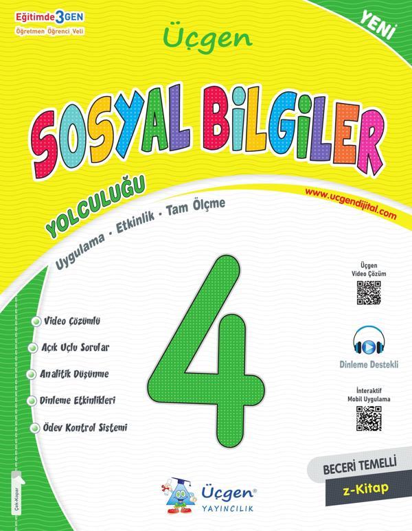 Üçgen 2025 4. Sınıf Beceri Temelli Sosyal Bilgiler Yolculuğu - Üçgen Yayıncılık - Image 1