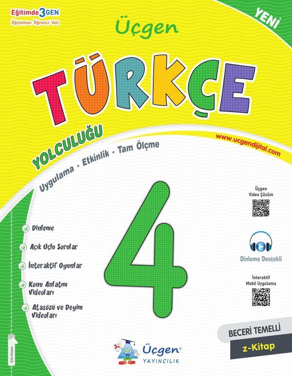 Üçgen 2025 4. Sınıf Beceri Temelli Türkçe Yolculuğu - Üçgen Yayıncılık - Image 1