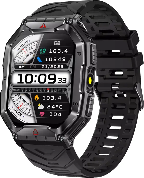 Zcwatch V0623 Outdoor Military Bt Call, Pusula, Spor Sağlık, Profesyonel Akıllı Saat - Image 1