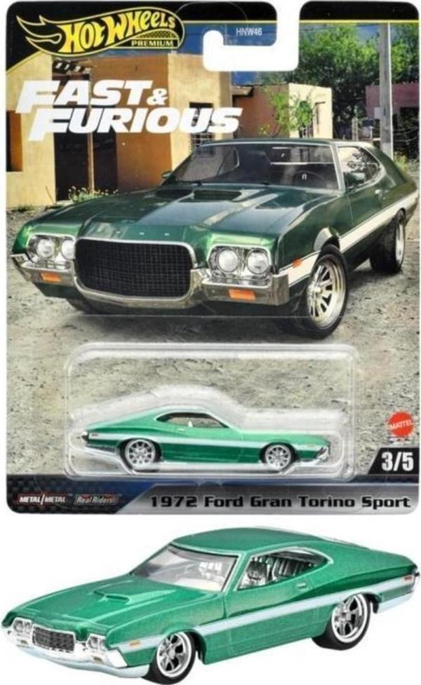 Hot Wheels Fast-Furious Premium Araba 72 Ford Gran Torino Sport HNW46-HYP72 - Image 1