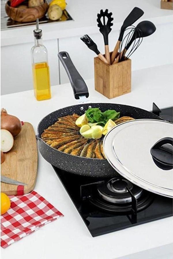 Özkent K-568 Hamsilos 30 cm Granit Balık Börek Tavası - Image 1