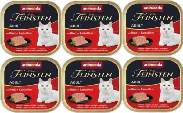 6 Adet Animonda Kedi 100G Sığır Etli ve Patatesli Konserve - Image 1