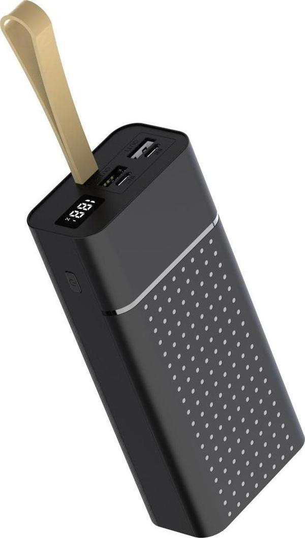 Fuchsia B-33 Hızlı Şarj Özellikli Askılı Led Göstergeli Taşınabilir 30.000Mah Powerbank - Image 1