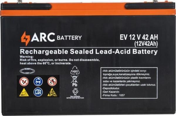 Arc 12 Volt 42 Amper Akü Üretim Tarihi: 2024 - Image 1