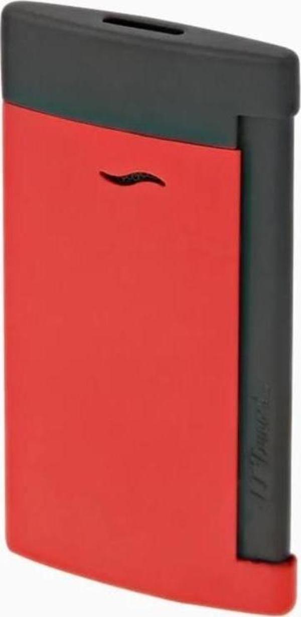 S.T. Dupont 027749 SLIM 7 Matt Black And Red Çakmak - Image 1