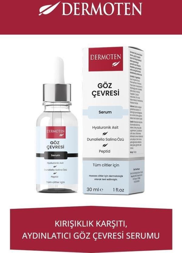 Göz Çevresi, Hyaluronik Asit ve Dunaliella Salina Özlü Göz Çevresi Bakım Serumu 30 ml - Image 1