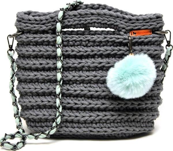 Handmade Makrome İp Tasarım Çanta - Image 1
