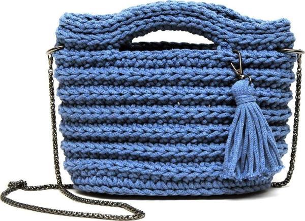 Handmade Makrome İp Tasarım Kadın Çanta - Image 1