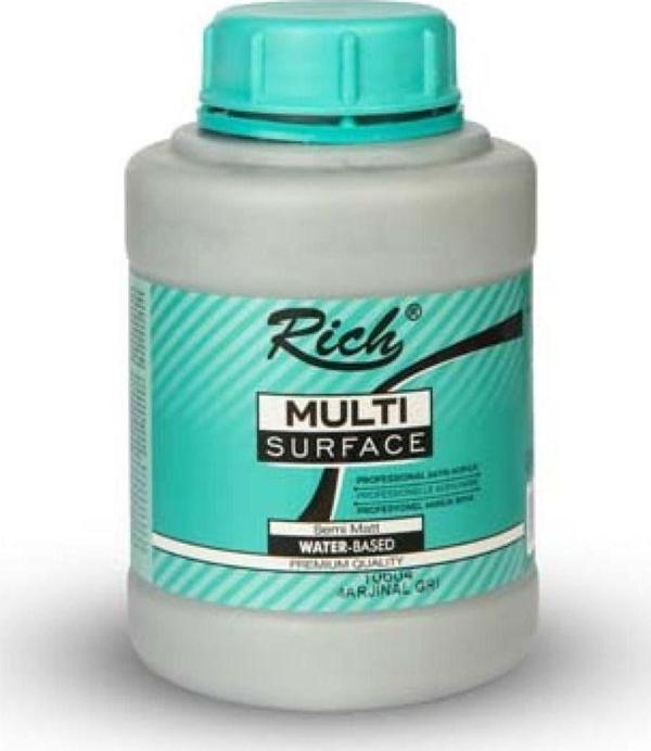 Rich Multi Surface Her Yüzey İçin Akrilik Boya 1250 cc 2312 MARJİNAL GRİ  - Image 1
