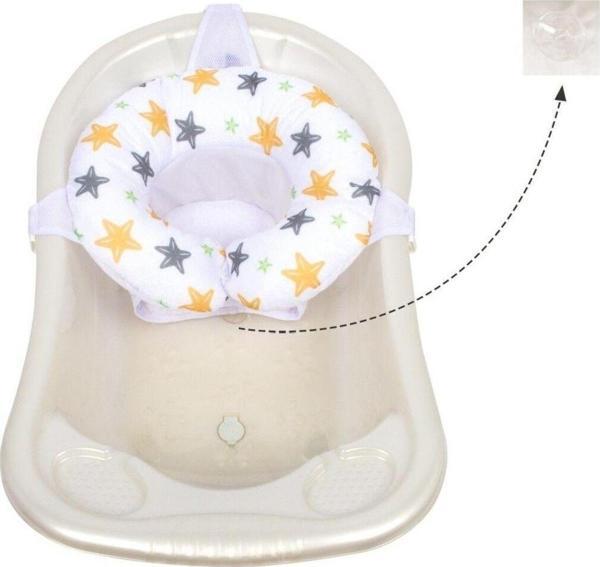 Sevi Bebe Oturaklı Bebek Banyo Filesi Art-691 Deniz Yıldızı Desen - Image 1