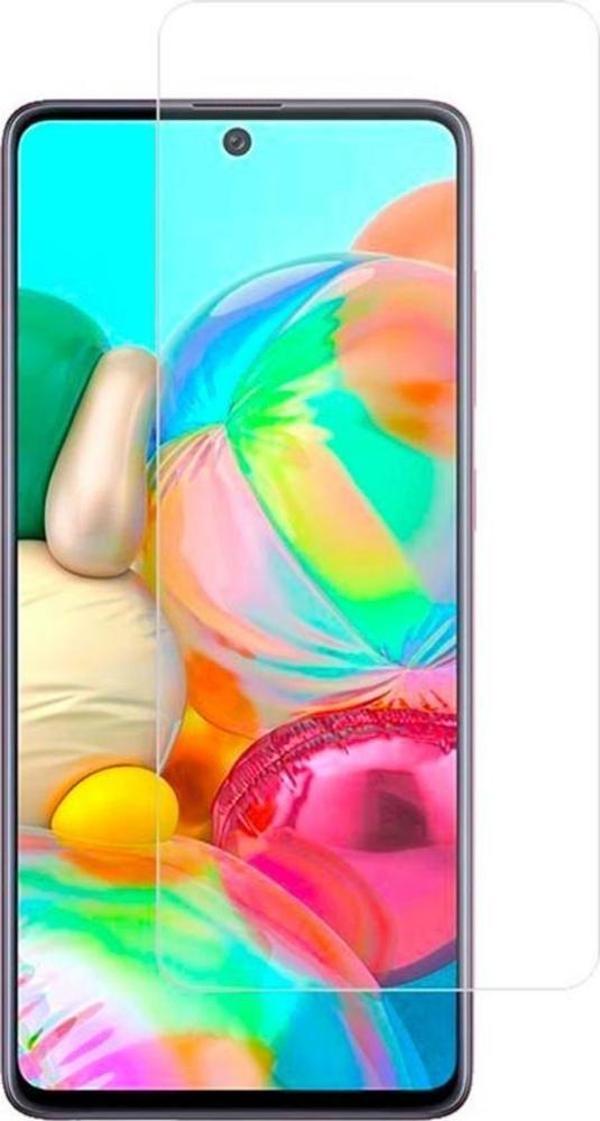 Samsung Uyumlu Galaxy A71 Ekran Koruyucu 9h Sert Temperli Kırılmaz Cam Koruma Şeffaf - Image 1