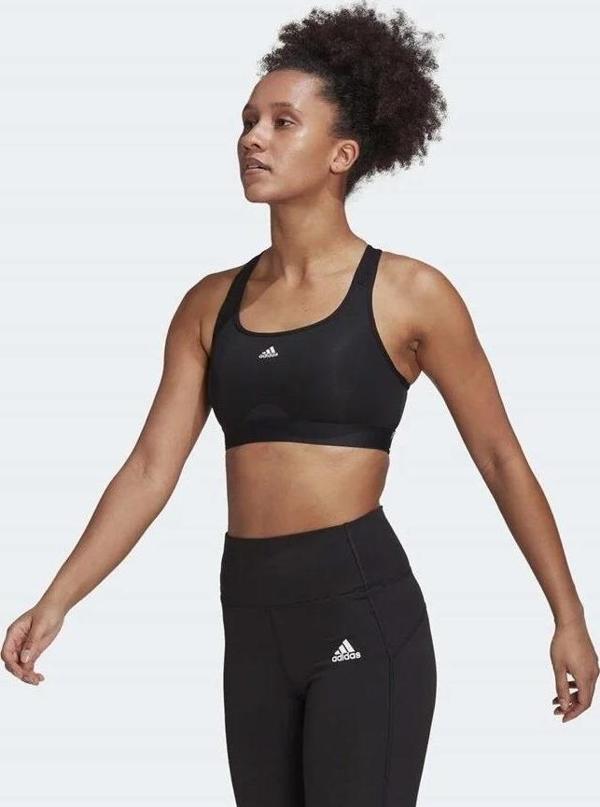 Adidas HC7489 PWR MS PD Kadın Siyah Spor Sütyeni - Image 1