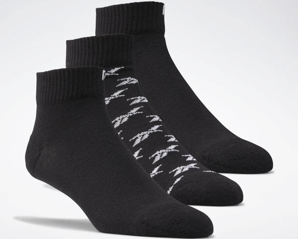 Reebok GG6675 Pakette 3 Çift Siyah Bilek Çorap  - Image 1