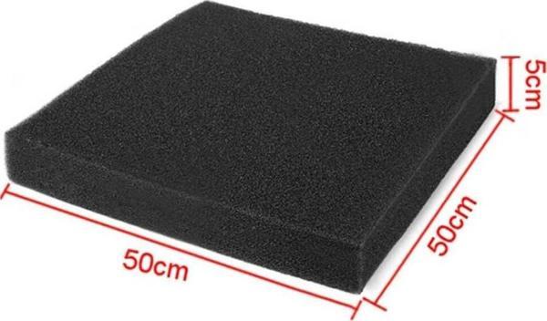 Filtre Süngeri Kalın Gözenekli Siyah 10 PPI 50x50x  - Image 1