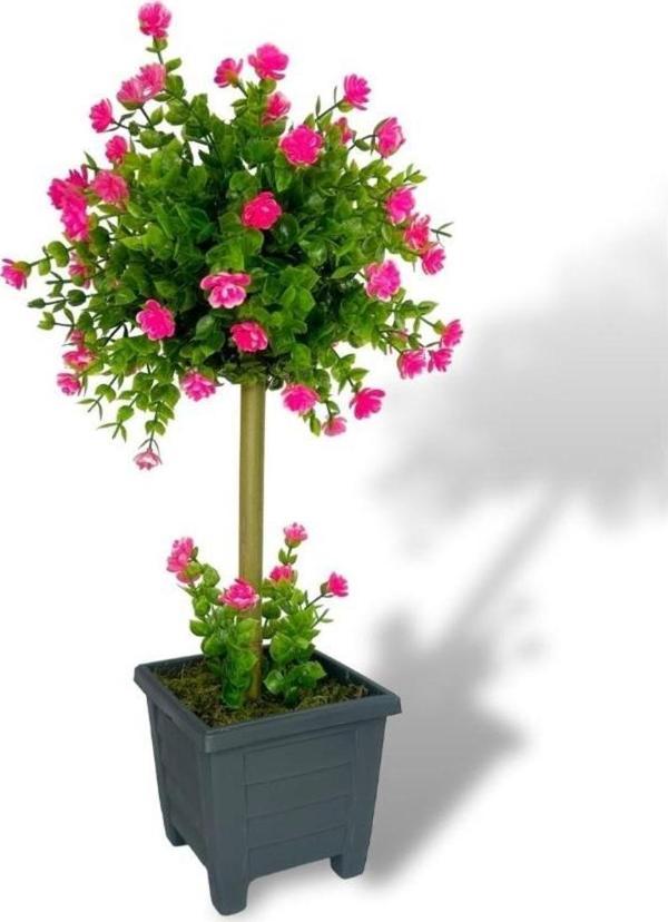 Netten Evime Bonsai Dekoratif Yapay Ağaç Pembe Mineli Bonzai 50*25 cm - Image 1